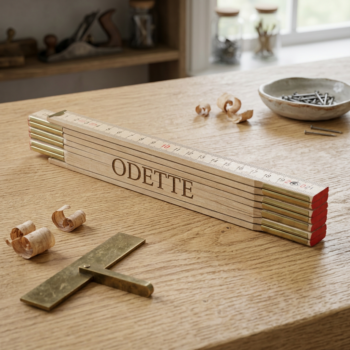Vouwmeter met gravure